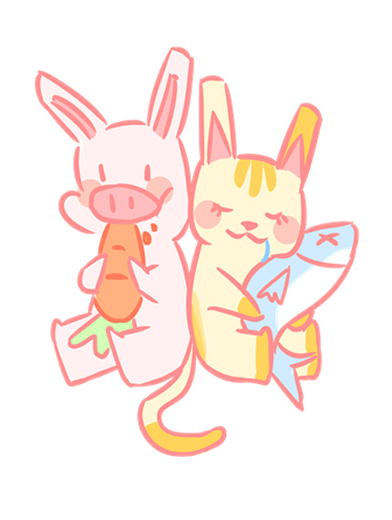 兔猪与兔猫